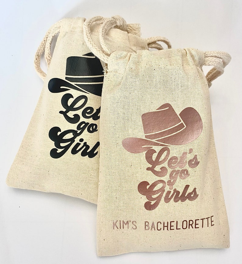 Lets Go Girls Bachelorette Party Favor Bag Etsy