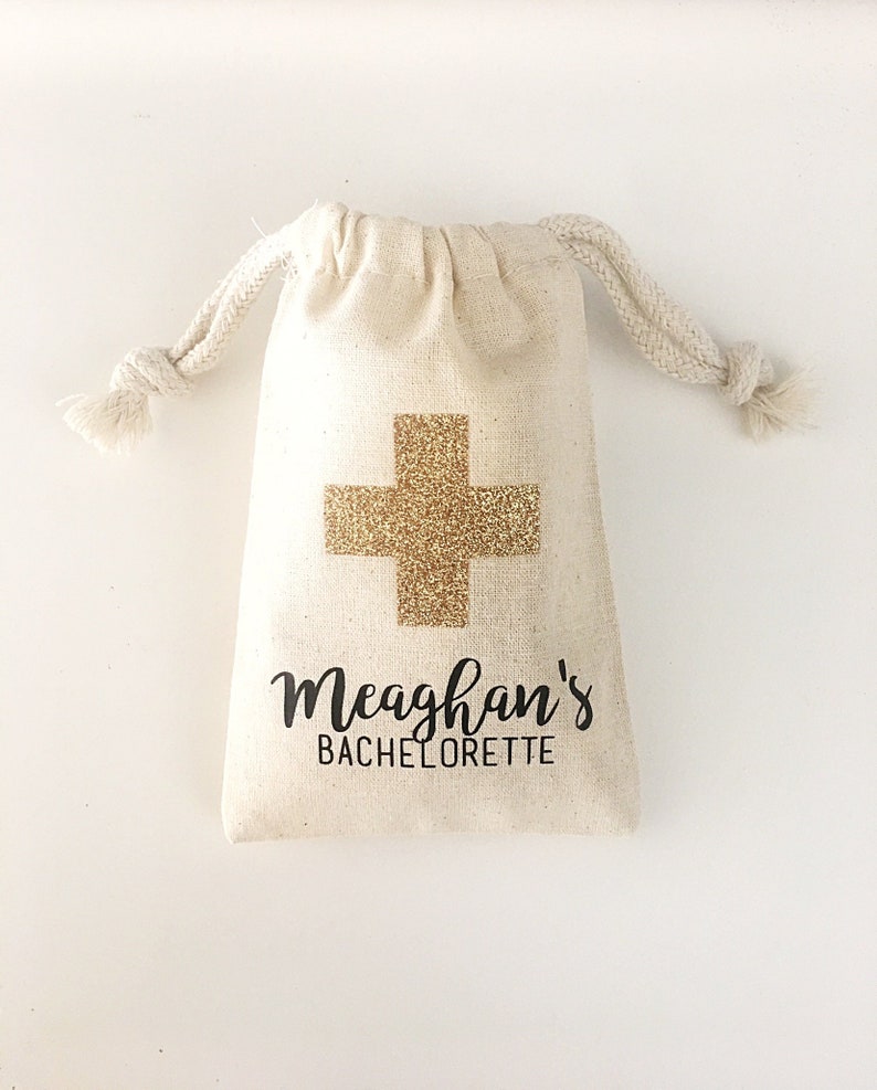 Bachelorette Favors Personalized Hangover Kit Bags for Bachelorette Party Favors Bachelorette Party Decorations image 5