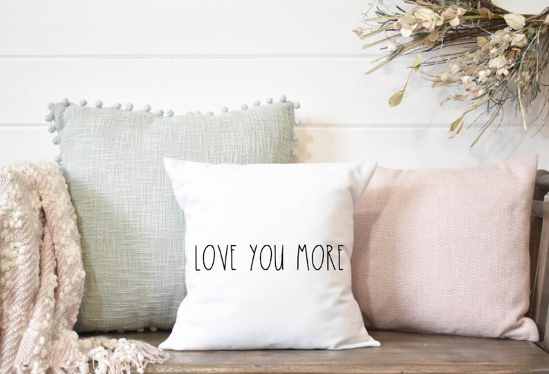 Farmhouse valentines day decor 18x 18 20x20 Pillow cover Etsy