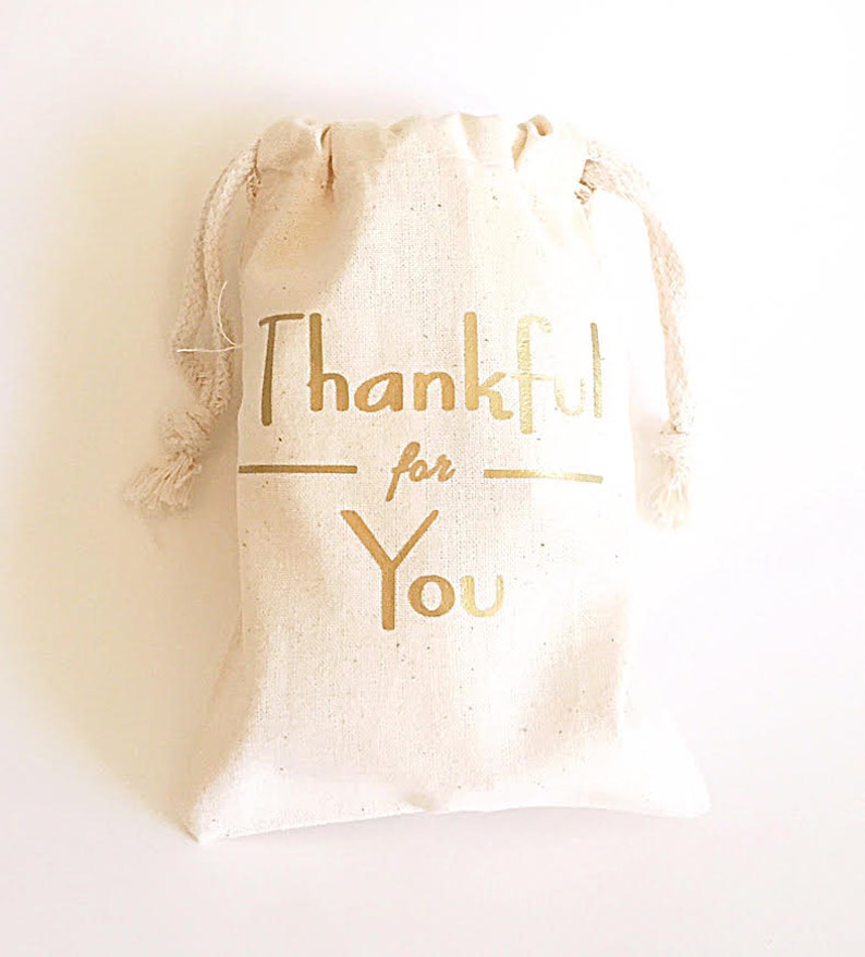 Thanksgiving Table Decor Fall Table decor Thankful for you Favor bag image 5