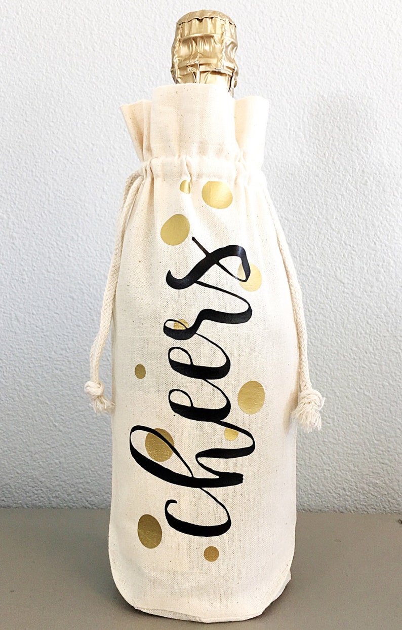 Wine Gift Bag Win Bags Cheers Wine Bag Thank You Gifts Etsy