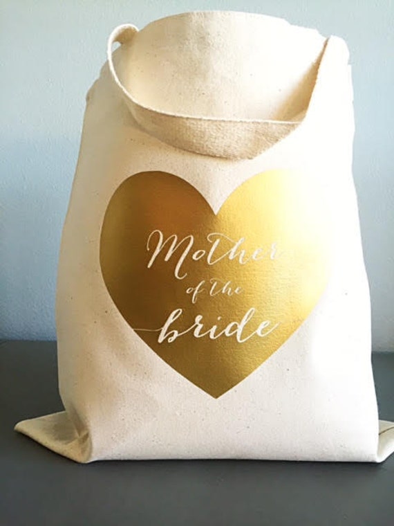 Mother of the bride gift Gold heart Mother of the bride | Etsy