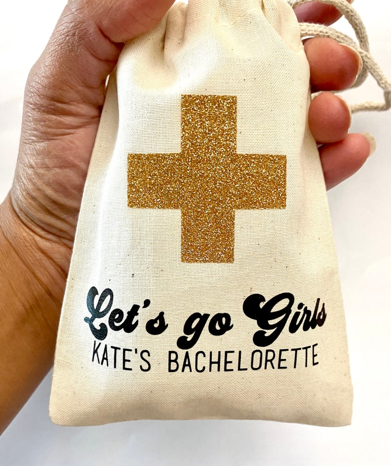 Bachelorette Favors Personalized Hangover Kit Bags for Bachelorette Party Favors Bachelorette Party Decorations image 3