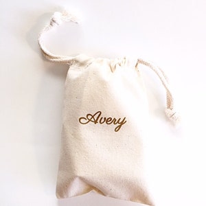 Custom jewelry bag for Bridesmaid Gift Bag | Personalized drawstring Bag