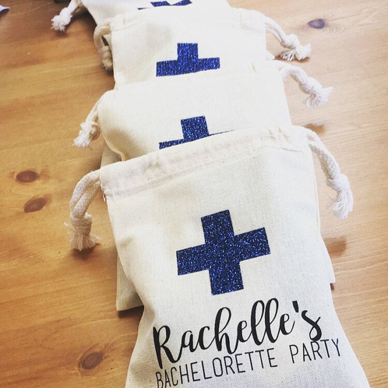 Bachelorette Favors Personalized Hangover Kit Bags for Bachelorette Party Favors Bachelorette Party Decorations image 7