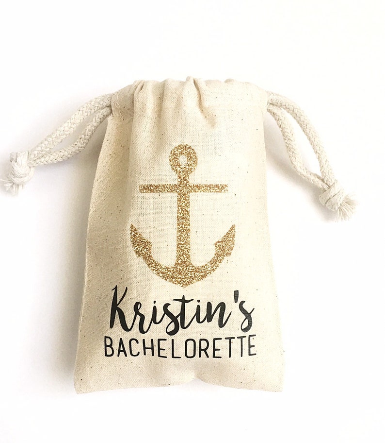 Beach bachelorette party favors Nautical party favor bag Etsy
