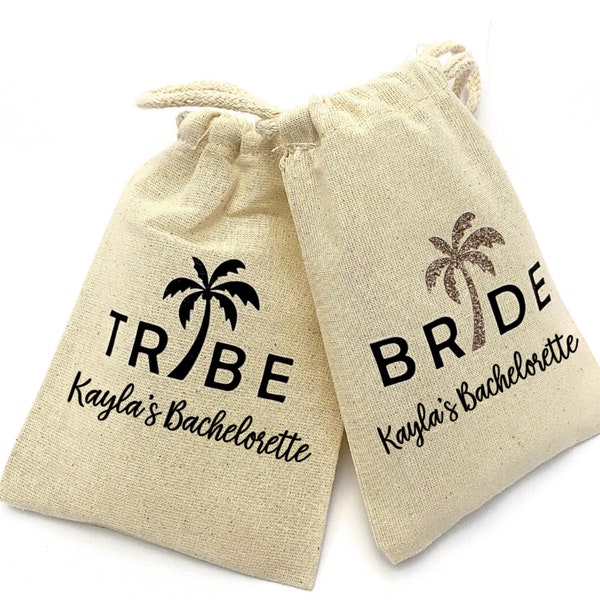 Bride Tribe bachlorette party favor bag | Hangover Kit Bag