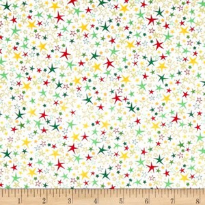 Season's Greetings Stars Multi Christmas fabric by Fabri-Quilt 103-71500 image 1