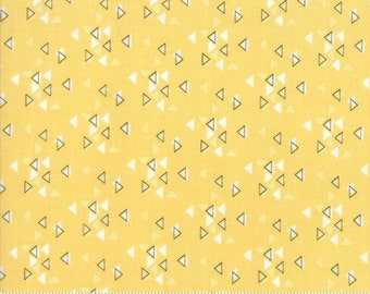 Spectrum Triangles Honey Yellow fabric by V and Co. for Moda Fabric #10862-12