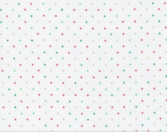 Twinkle Metallic Christmas stars fabric #24106-32M by April Rosenthal of Prairie Grass Patterns for Moda Fabric