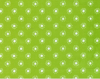 Jungle Paradise Sunny Days Dots Seedling Green fabric #20789-19 designed Stacy Iest Hsu by for Moda