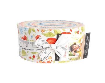Fruit Cocktail fabric jelly roll by Fig Tree and Co. for Moda Fabric-40 strips