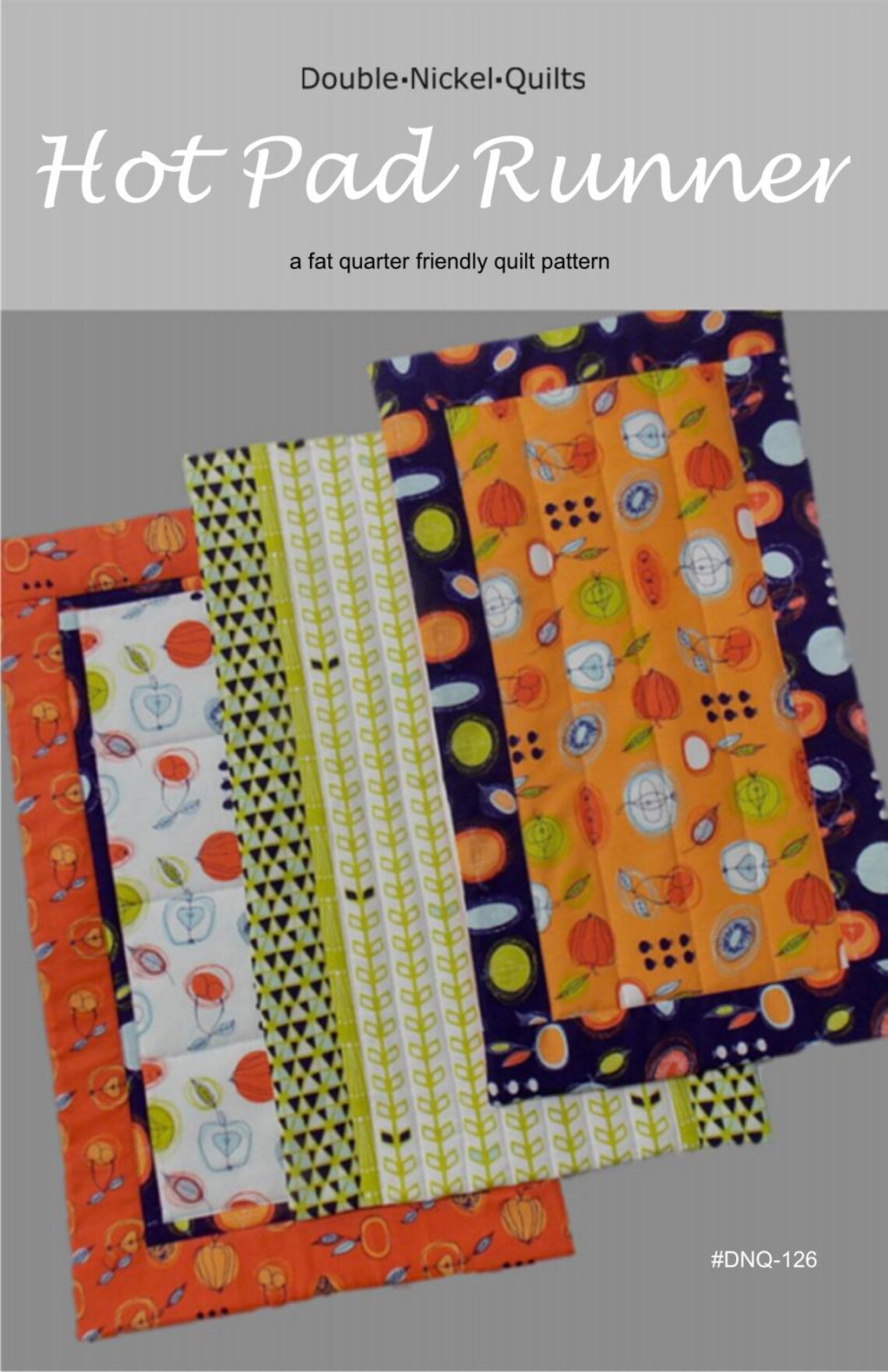 Hot Pad Table Runner Downloadable Pdf Pattern by Double Nickel Etsy