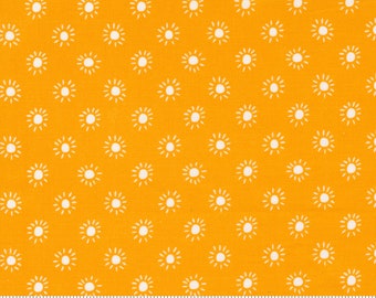 Jungle Paradise Sunny Days Dots yellow orange fabric #20789-14 designed Stacy Iest Hsu by for Moda