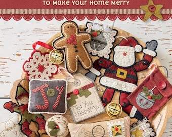 Jingle All the Way book of Christmas stitchery projects by Debbie Busby