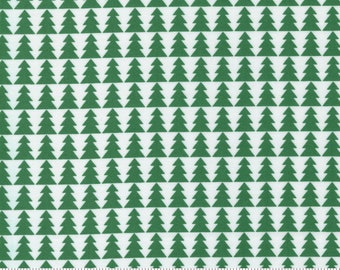 Candy Cane Lane Pine Trees Evergreen fabric #24121-13  by April Rosenthal for Moda Fabrics