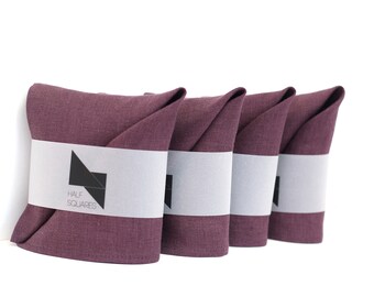 Aubergine wedding pocket square set, groomsmen gift, wedding hankie,  hankerchief,  ring bearer outfit