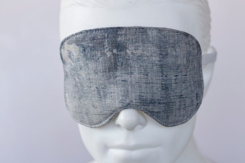 Wabi sabi sleep mask Eye mask Reversible sleep mask Linen eye mask Slumber mask image 4