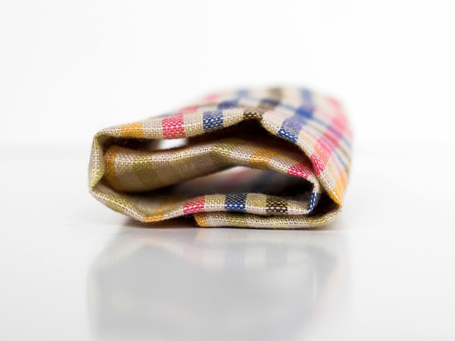 Pocket square ivory with multicolored stripes multi-color | Etsy