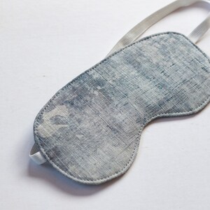 Wabi sabi sleep mask Eye mask Reversible sleep mask Linen eye mask Slumber mask image 3