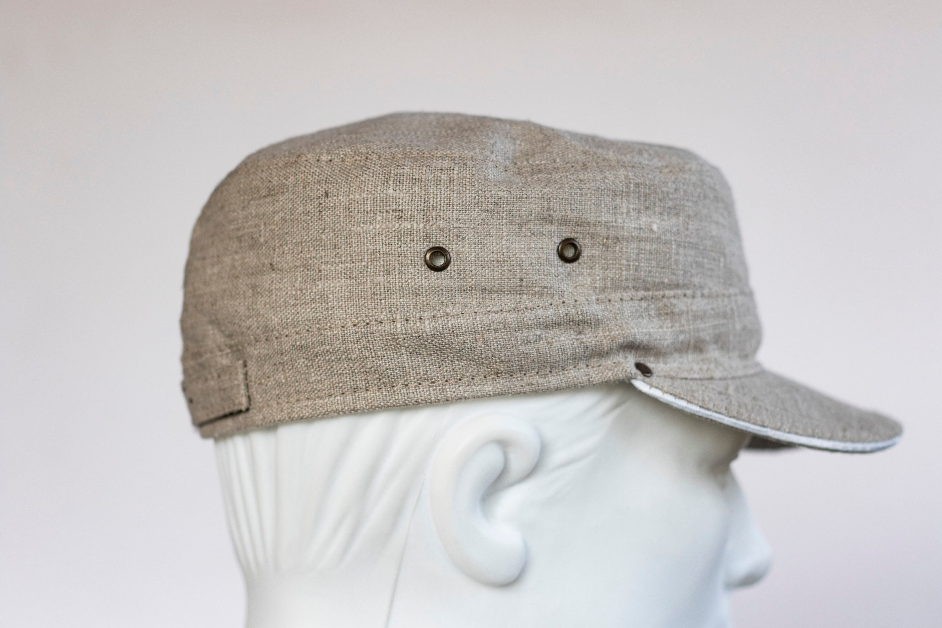 Linen Summer Cap for Men and Women Classic Linen Cap Hat