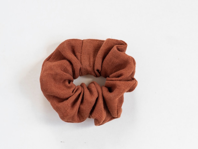 Hair Scrunchie Ponytail Holder Linen Hair Scrunchies Variety Etsy