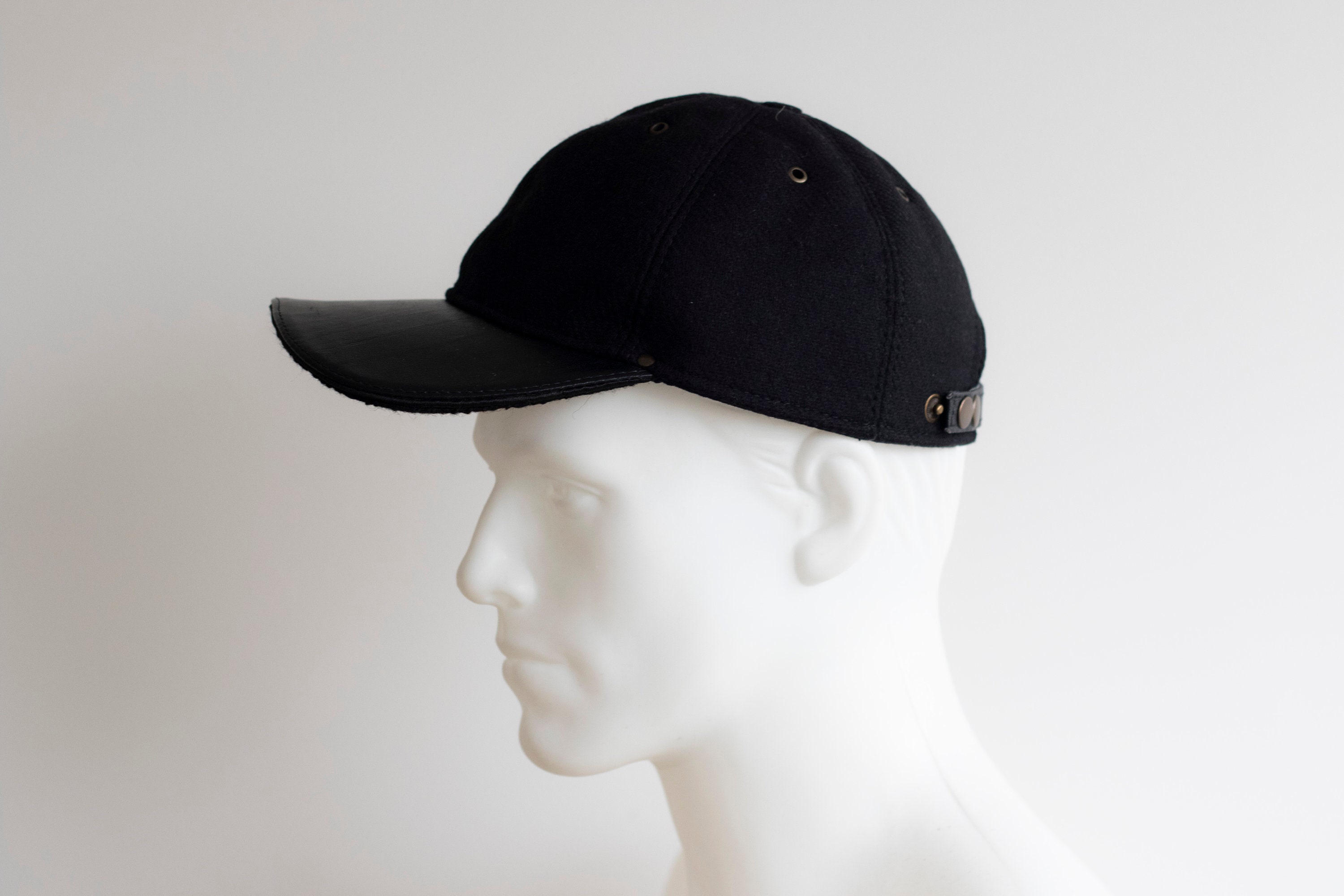 Baseball Black Cap Semi Woolen Cap Classic Hat Adjustable Grey Hat Trucker  Cap Warm Hat Black Cap - Etsy