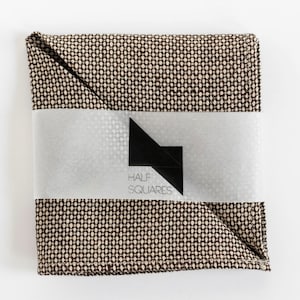 Pocket square brown brick micro pattern - unisex fashion accessory - man handkerchief