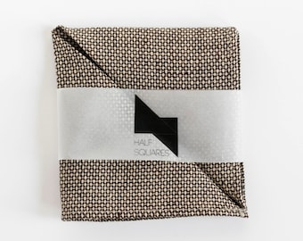 Einstecktuch braun Ziegel Mikro Muster Einstecktuch - Unisex Mode Accessoire - Männer Taschentuch