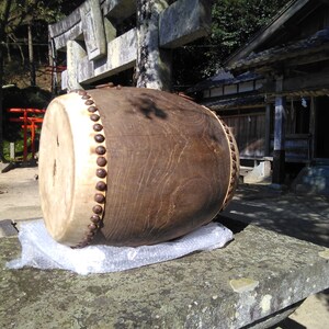 Japanese Taiko Odaiko Drum ( Repair Project) Edo Period 1603-1868 EMS ...