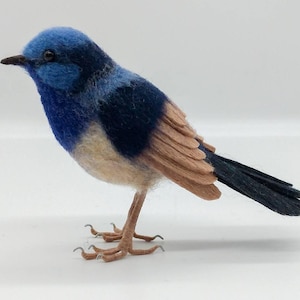 Nadelgefilzter Zaunkönig: Australische Vogelfigur