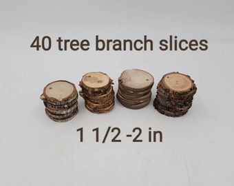 Wooden gift tags | tree branch slice key chain favors | wood round slices | rustic  labels | name tag | shadowbox messages | DIY ornaments