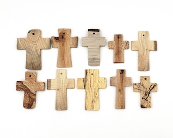 Wooden Cross gift favors | Christening Confirmation church event birth celebration | Rustic Wood ornaments | Baptism gifts | small crosses