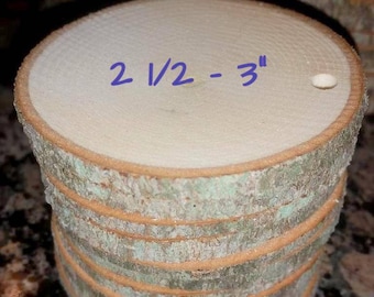 Wood rounds tree slice gift favors 1-10 | large Rustic recycled branch slices | wedding table number/reserved name/custom wooden hang tag