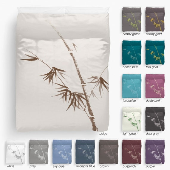 Duvet Cover Zen Duvet Cover Bamboo Duvet Cover Zen Bedroom Etsy