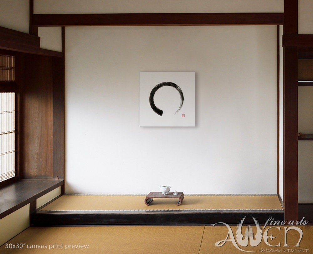 Art Print, Ensō Circle, Enso Circle Painting, Zen Painting, Wall Art ...