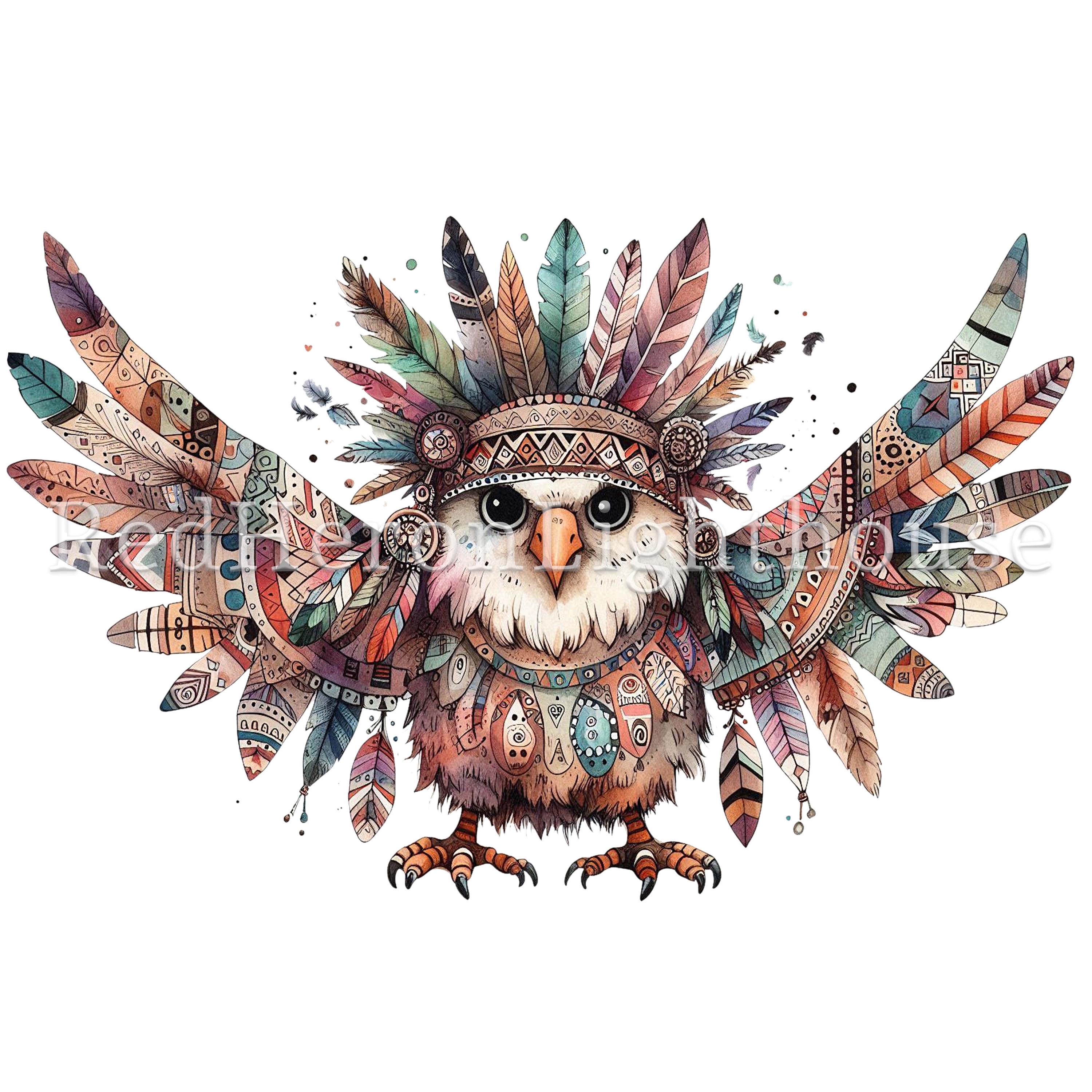 Folk Art Eagle Clipart Set 15 Pngs/jpgs, Native American Clipart ...