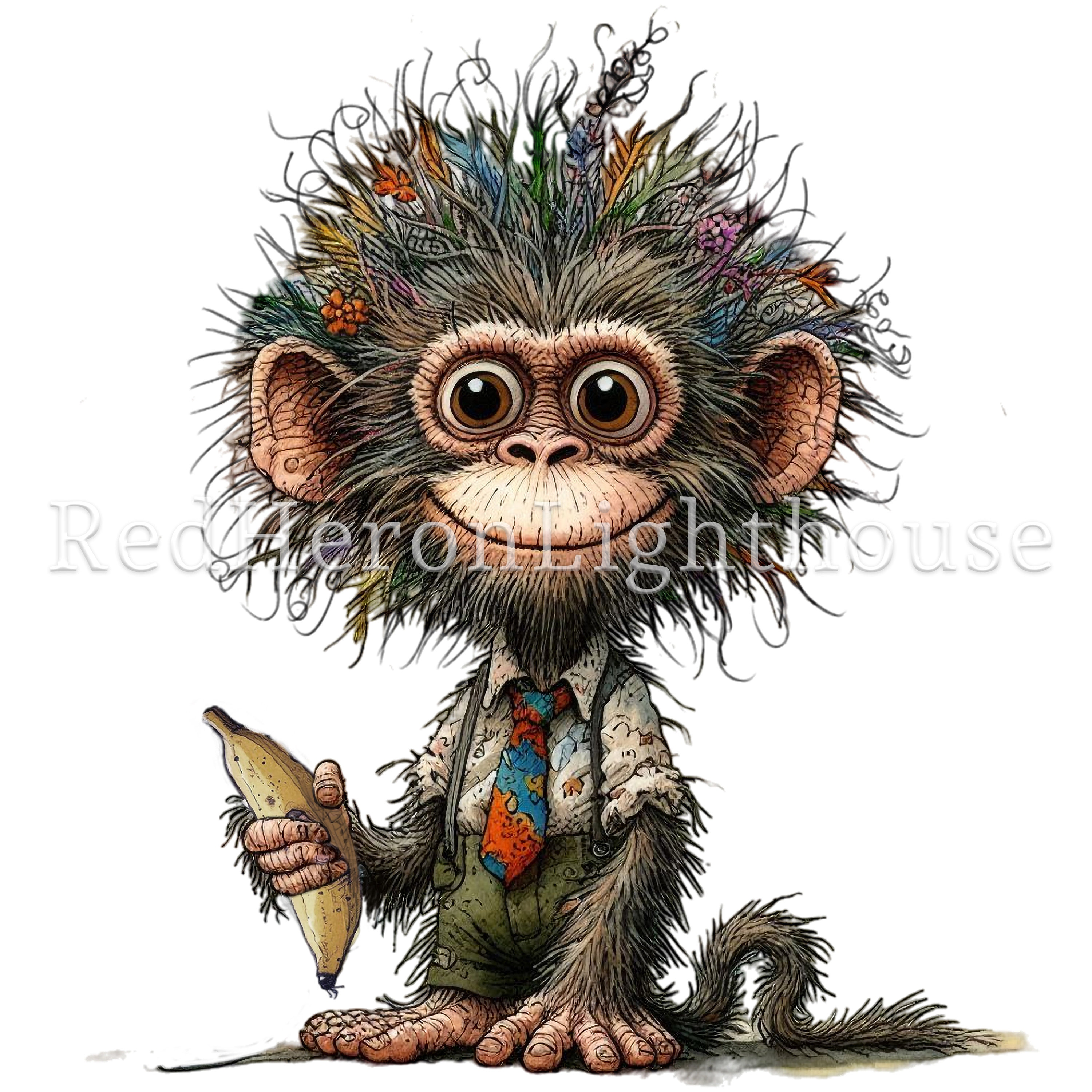 DISEGNI SCIMMIE 3, disegni per bambini da stampare e colorare, by