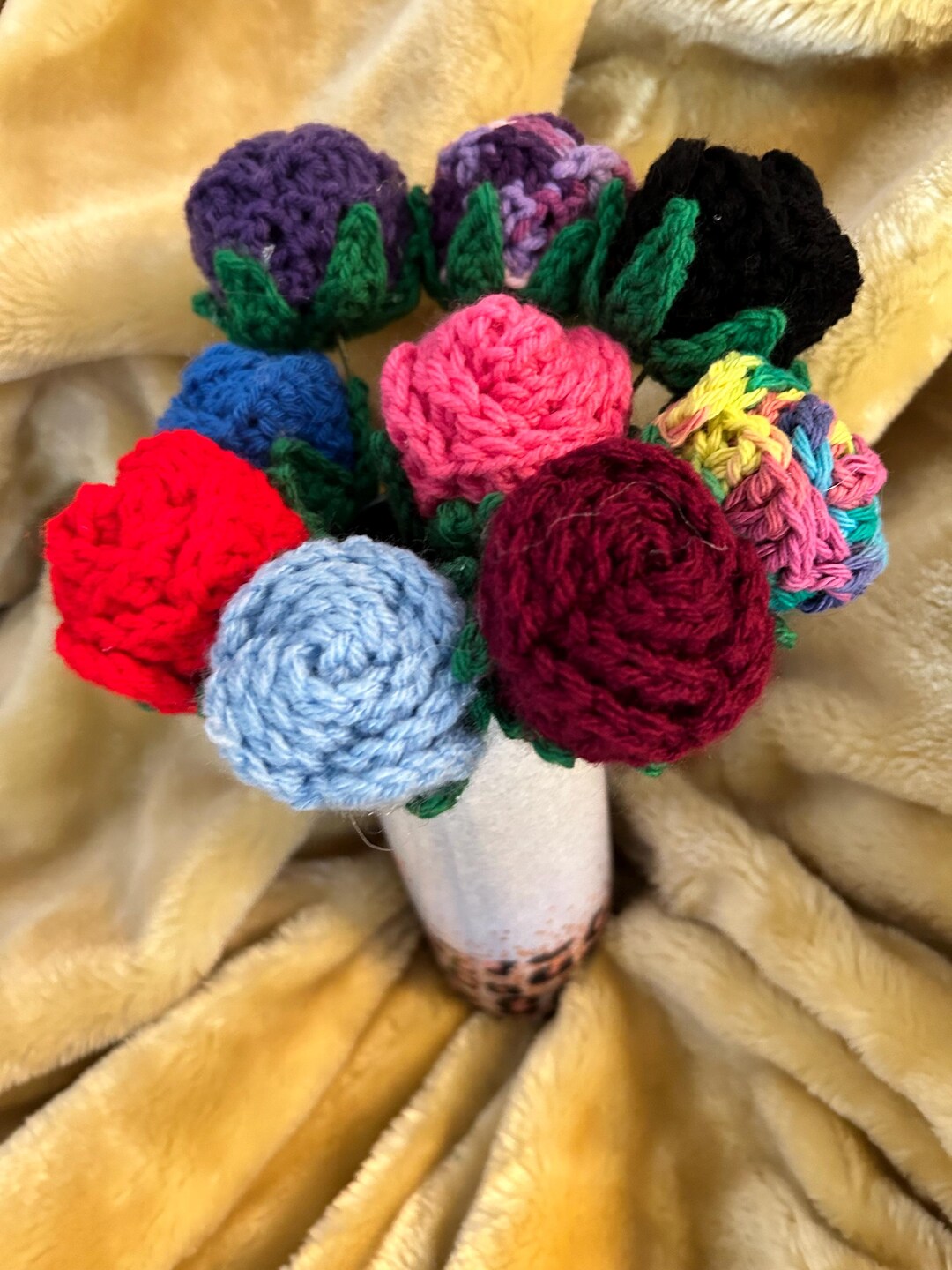 Crochet Rose - Etsy
