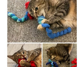 Crochet Catnip Snake