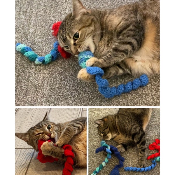 Crochet Catnip Snake