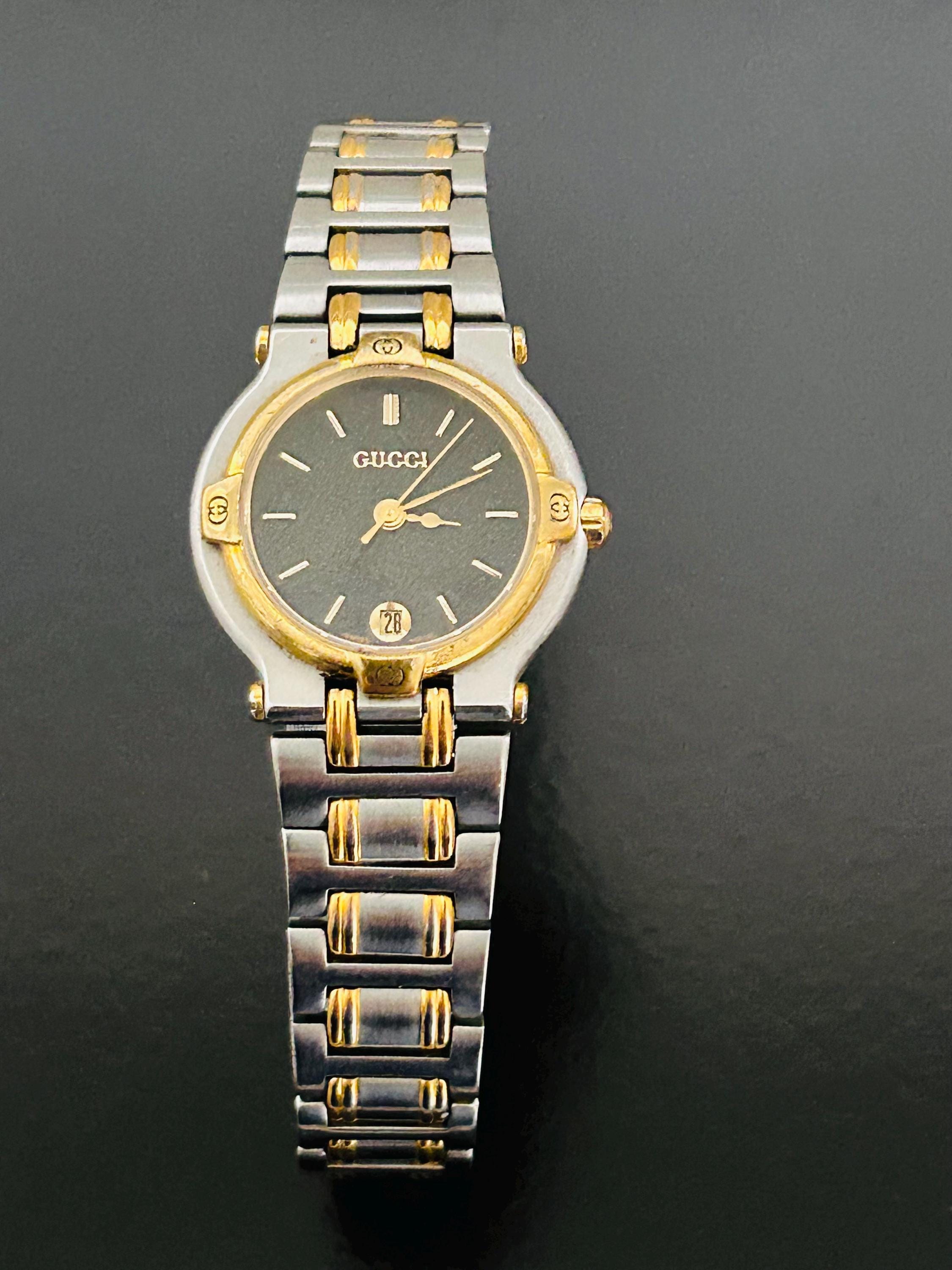 Gucci Lovely Wmns 6 1/2” Two Toned Link Timepiece, New  display picture 3