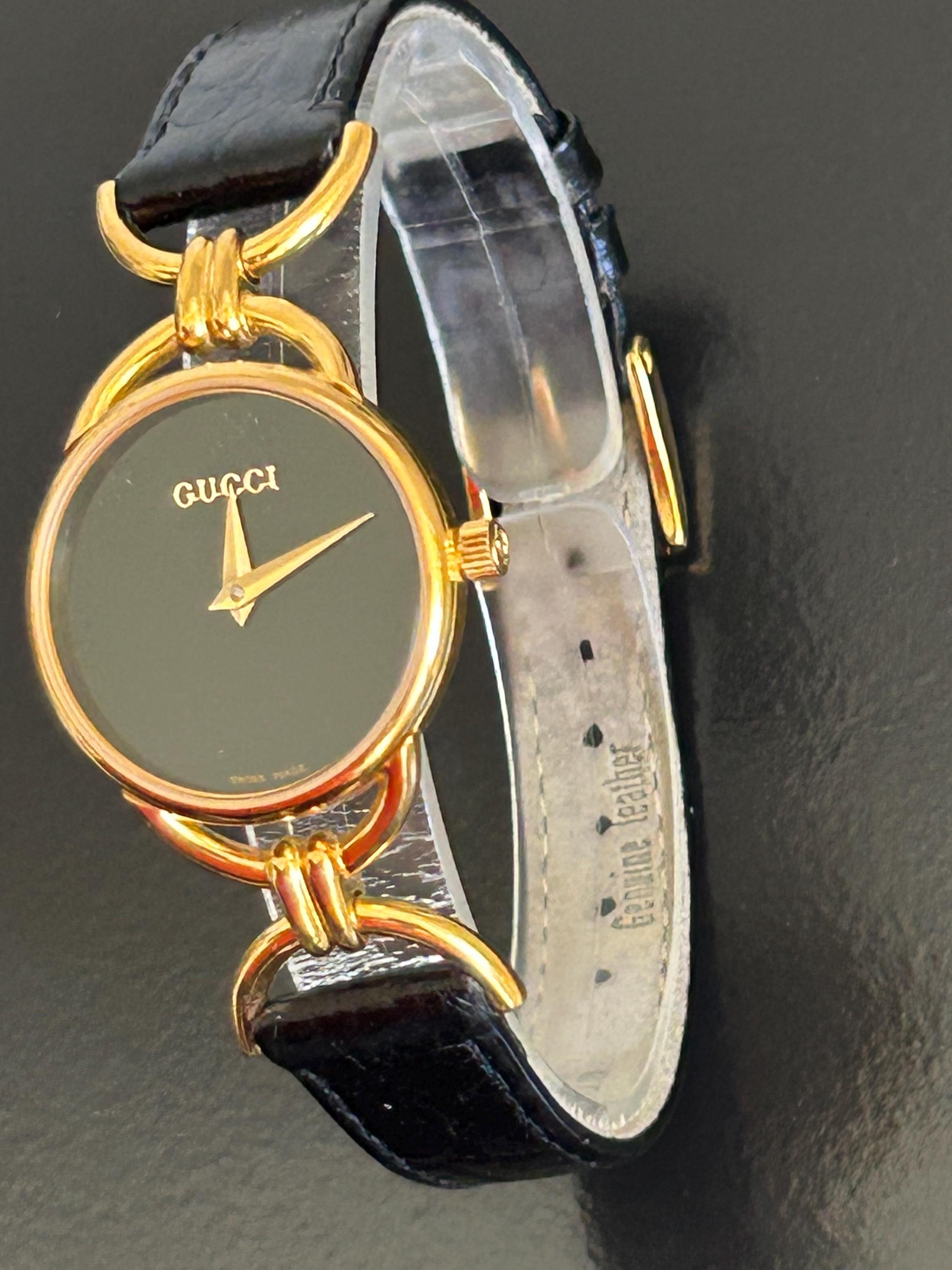 Vintage Gucci Watch With Leather Strap - Etsy display picture 3