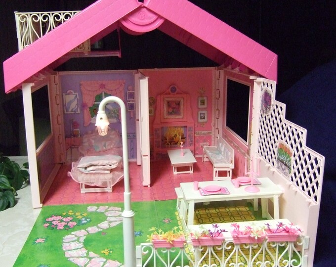 Barbie Fold 'n Fun House 1992 Vintage Excellent Condition - Etsy