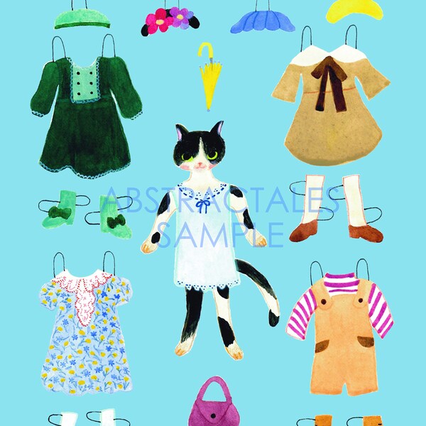 Printable Paper Doll - Etsy