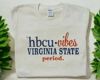 Semi-Glitter hbcu Virginia State University Shirt| Unisex T-Shirt | HBCU shirt | Women's clothing, Women's shirt | VSU |
