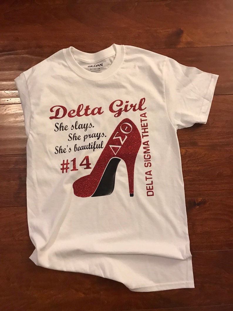 Glitter Delta Girl TShirt Delta Sigma Theta Tee Delta 1913 Etsy Free cross stitch pattern phoenix