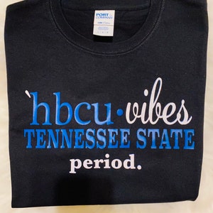 Semi glitter HBCU-Vibes Tennessee State| T-Shirt, TSU, Women’s clothing, Women’s Tee, Women’s shirt, Tennessee State Tiger, Fashion, Tee