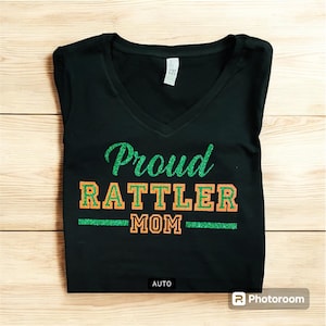 Proud Rattler Mom Shirt - Unisex or Women's clothing, Women's Tee, Women's shirt, Rattlers, FAM, Fashion, Novelty Tee