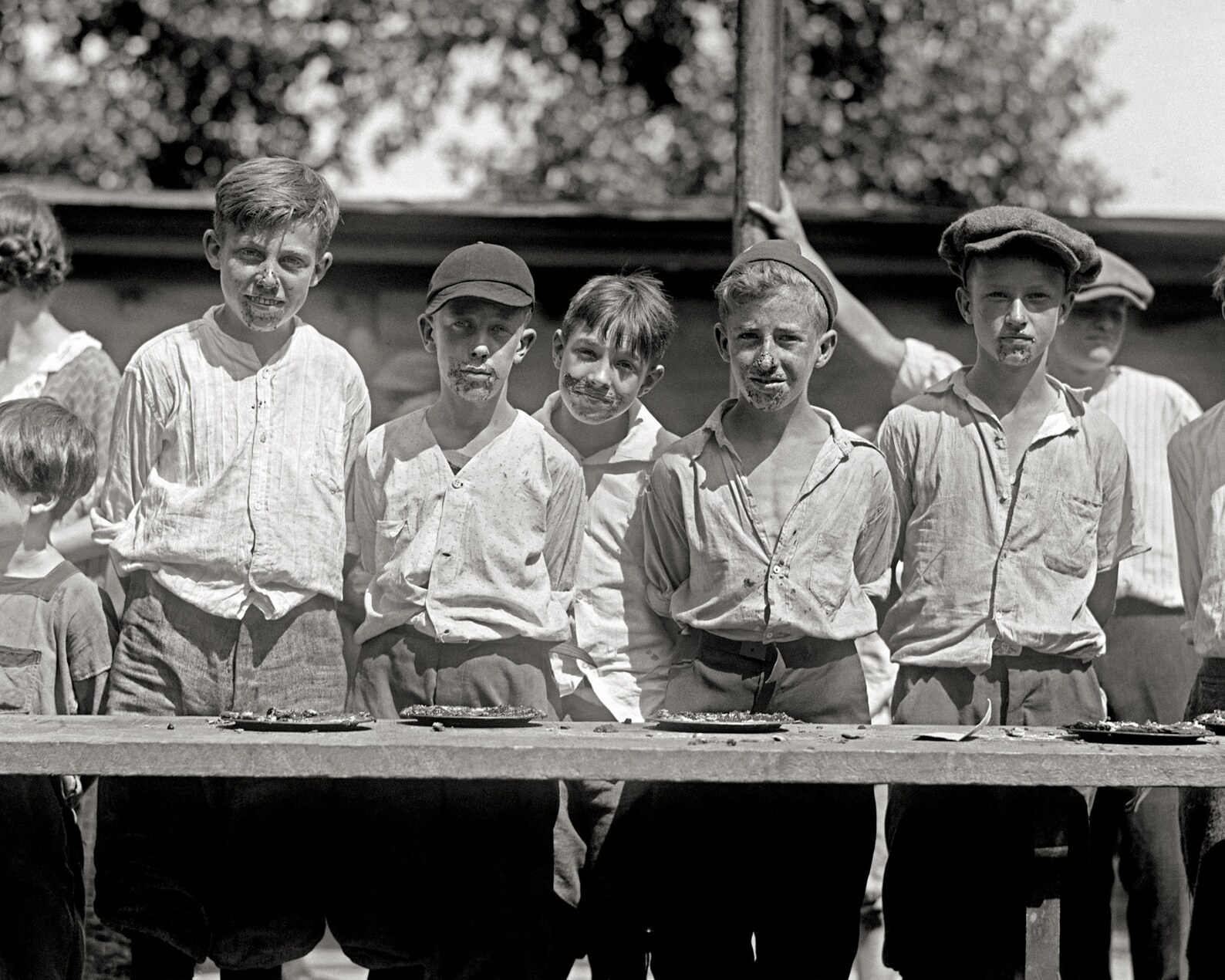 Pie Eating Contest 1923. Vintage Photo Reproduction Poster Etsy